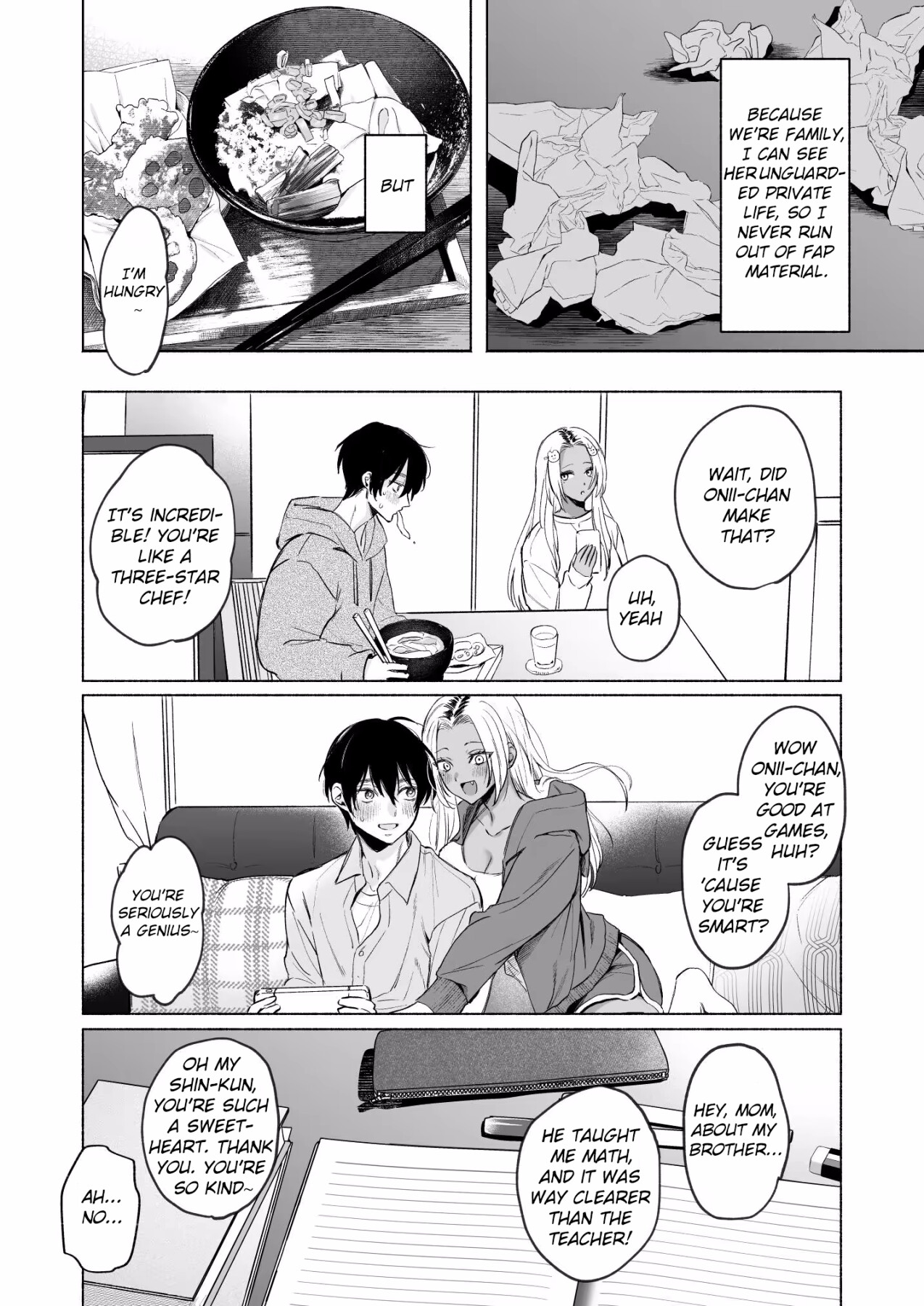 Hentai Manga Comic-My Black Gal Big Tits Stepsister Wants to Milk My Sperm Gently-Read-9